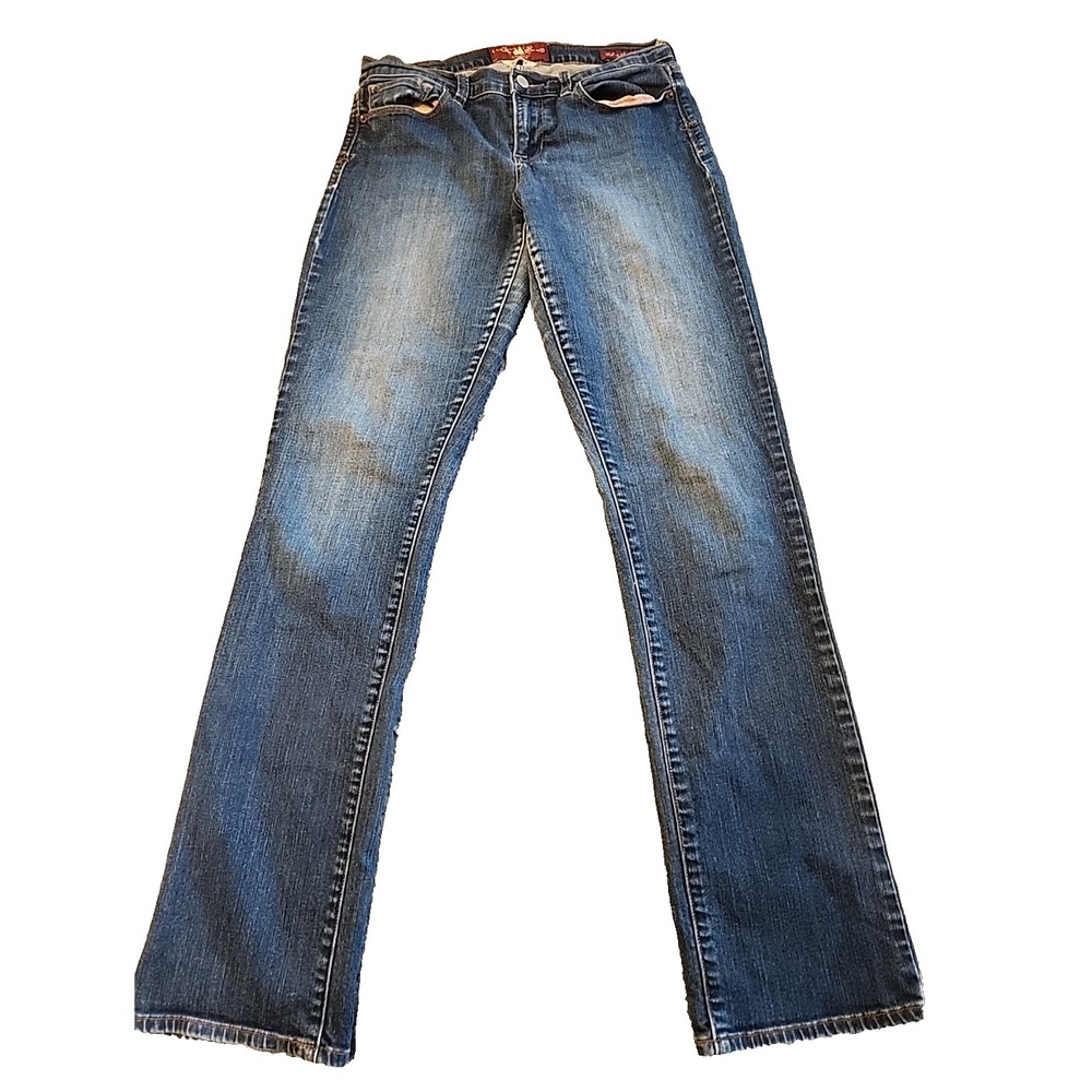 Vintage Y2K Lucky Brand Jeans Womens 8 Sofia Straight Stretch Denim Dark Blue